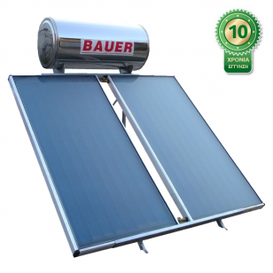 Ηλιακός Θερμοσίφωνας Bauer Glass VR-200 3πλής ενέργειας