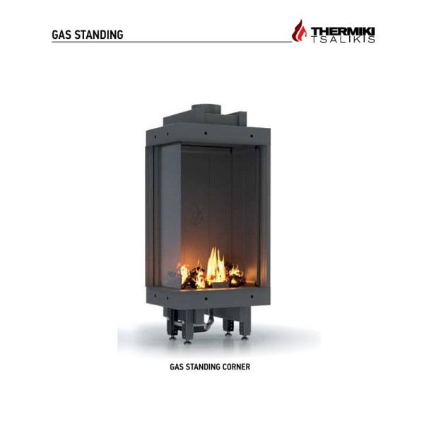 Τζάκι αερίου STANDING CORNER