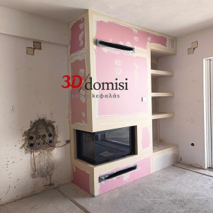 Τοποθέτηση ενεργειακού τζακιού LavaKamin LK 900 Angle 18,10kw (2 όψεων) αερόθερμο στο Περιστέρι Τοποθέτηση ενεργειακού τζακιού LavaKamin LK 900 Angle 18,10kw (2 όψεων) αερόθερμο στο Περιστέρι