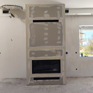 Τοποθέτηση ενεργειακού τζακιού LavaKamin LK Aero-S 100 στην Ανάβυσσο  