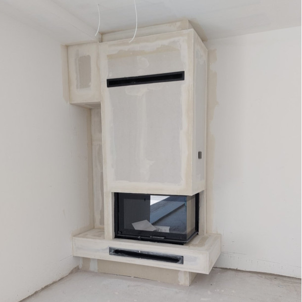 Τοποθέτηση ενεργειακό τζάκι αερόθερμο στον Φοίνικα Σύρου